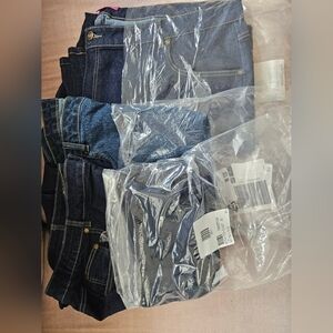 3 New Woman Within Jeans Sz 24WP Bootcut